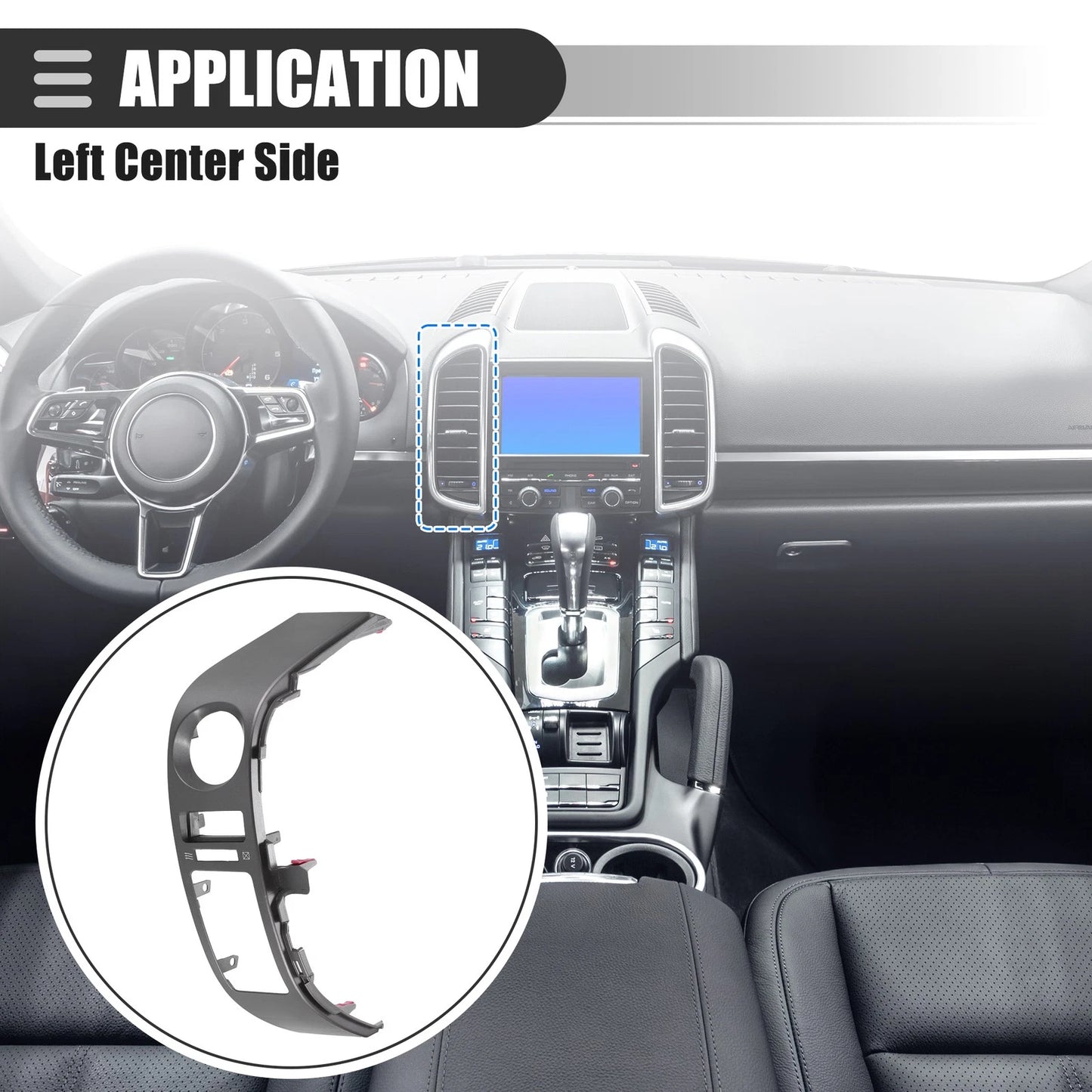 Left Center Dash A/C Outlet Vent Trim Panel for Toyota Prius (2004–2006) No. 55670-47040