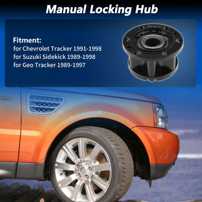 Set of 2 Front Wheel Locking Hubs No.4381060A00 for Chevrolet Tracker (1991–1998)