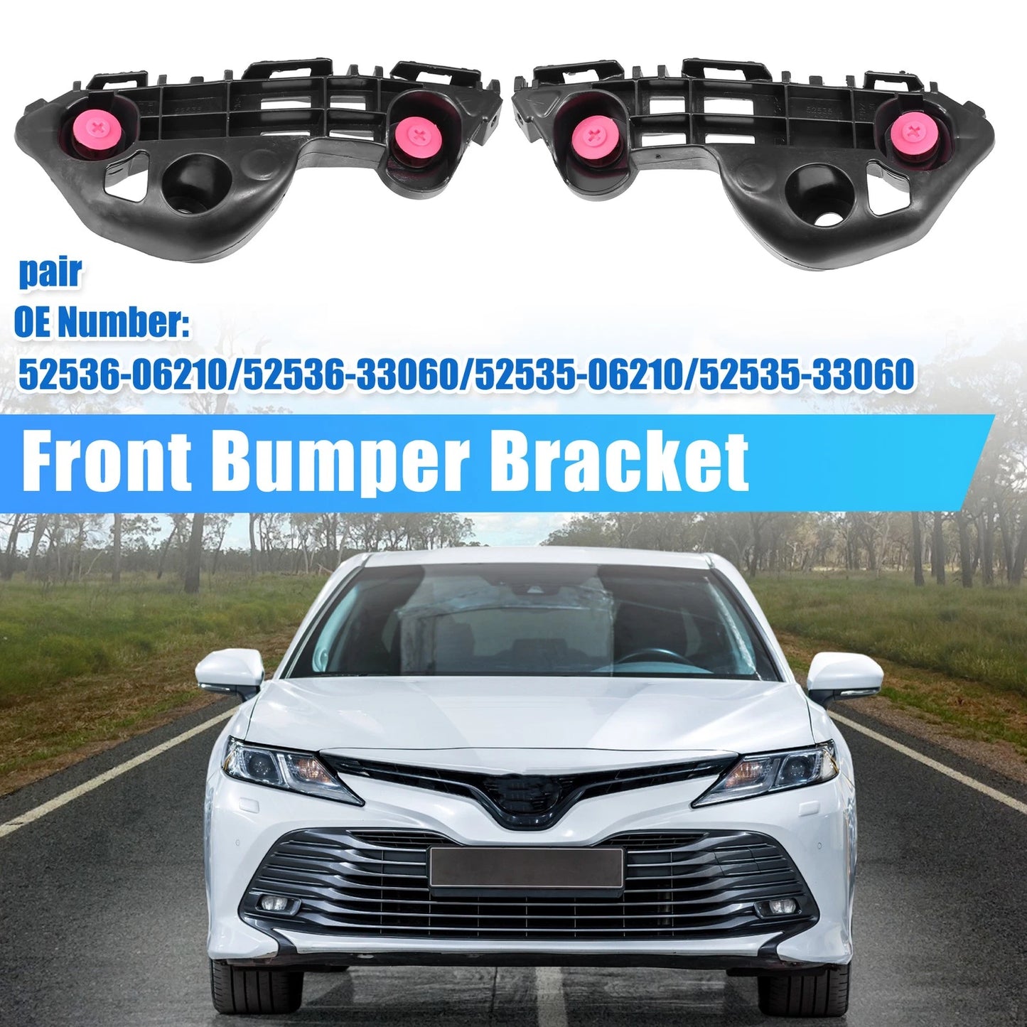 1 Pair Bumper Bracket Side Retainer for Toyota Camry Hybrid (2020)