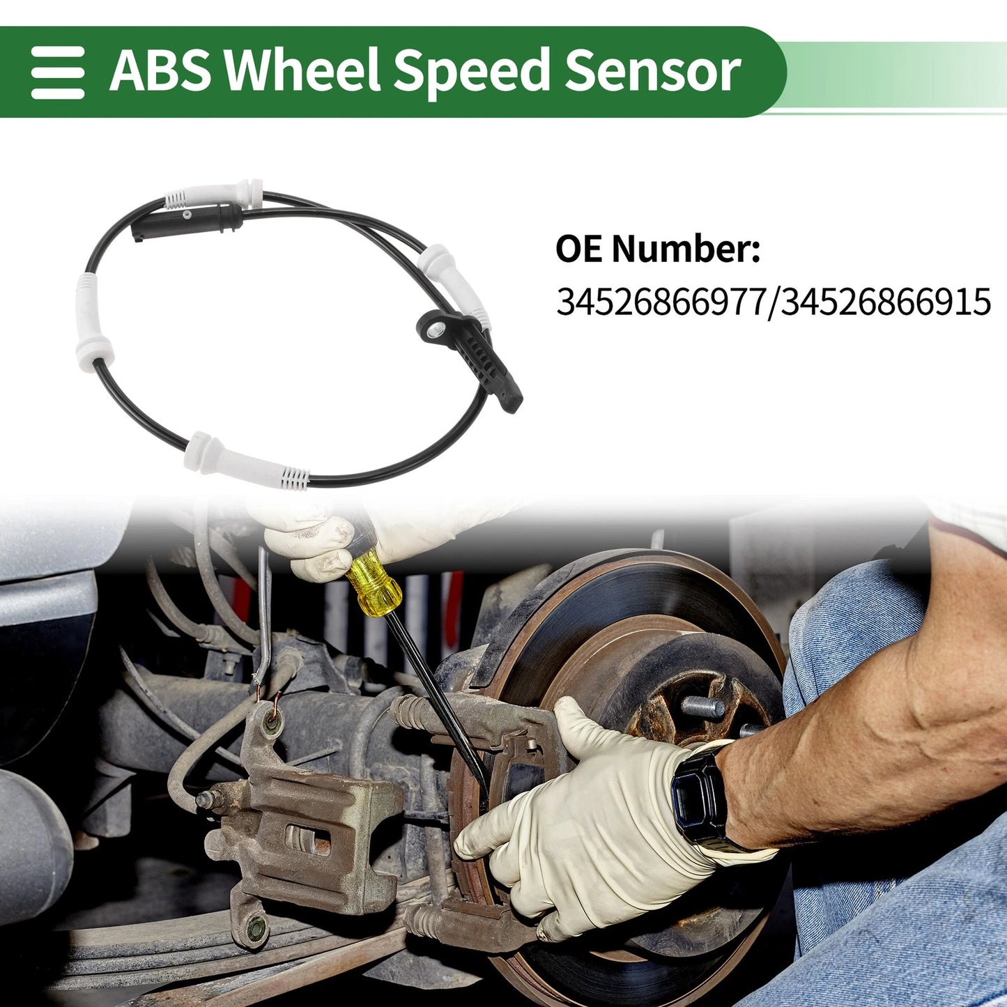 ABS Wheel Speed Sensor No. 34526866977 for BMW 5 Series (2017–2024)