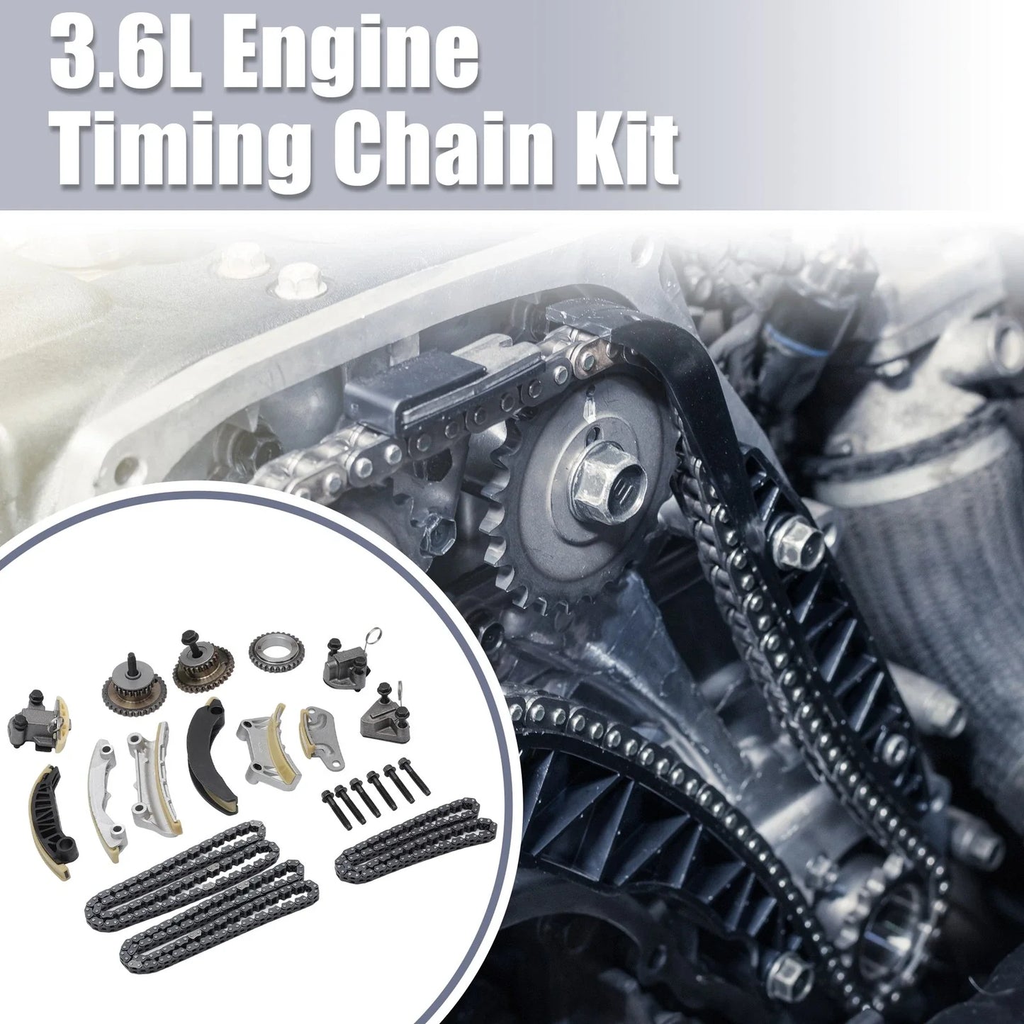 Timing Chain Kit for Chevy, Cadillac, Buick 3.6L, 3.0L (2010-2023)