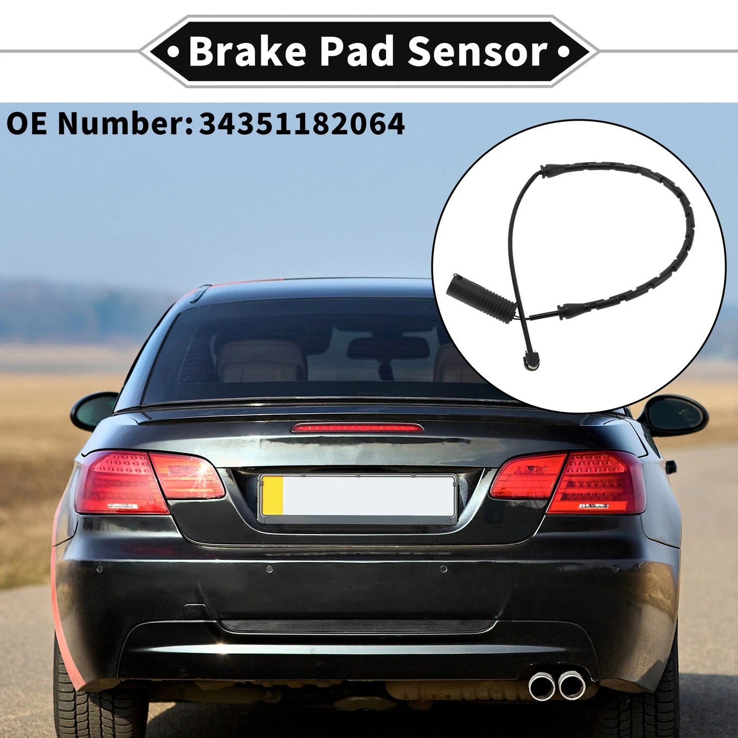 1pc Brake Pad Wear Sensor for BMW 7 Series E38 (1994–2001) No. 34351182064