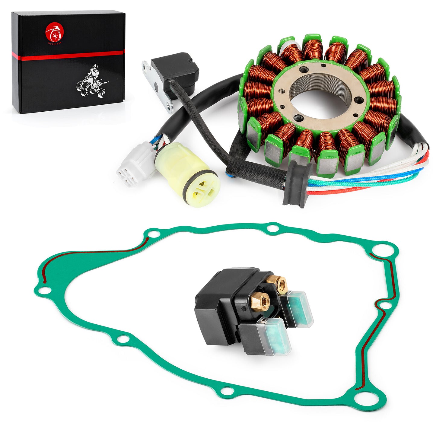 Stator with Starter Relay for Yamaha Bear Tracker 250 (2001–2004)