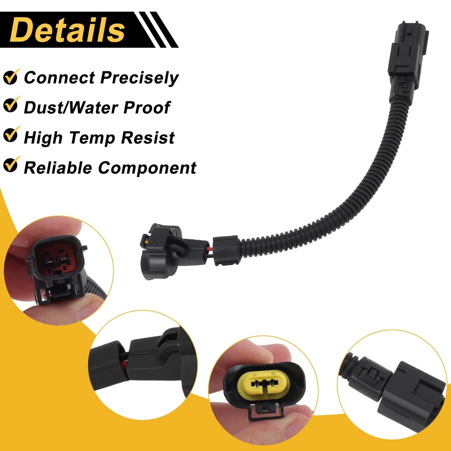 2X 2 Pin Headlight Connector Plug for Nissan Maxima (2009–2014)