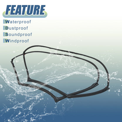 2X Window Glass Seals No.55395274AW/55395275AW for Jeep Wrangler (2007–2018)