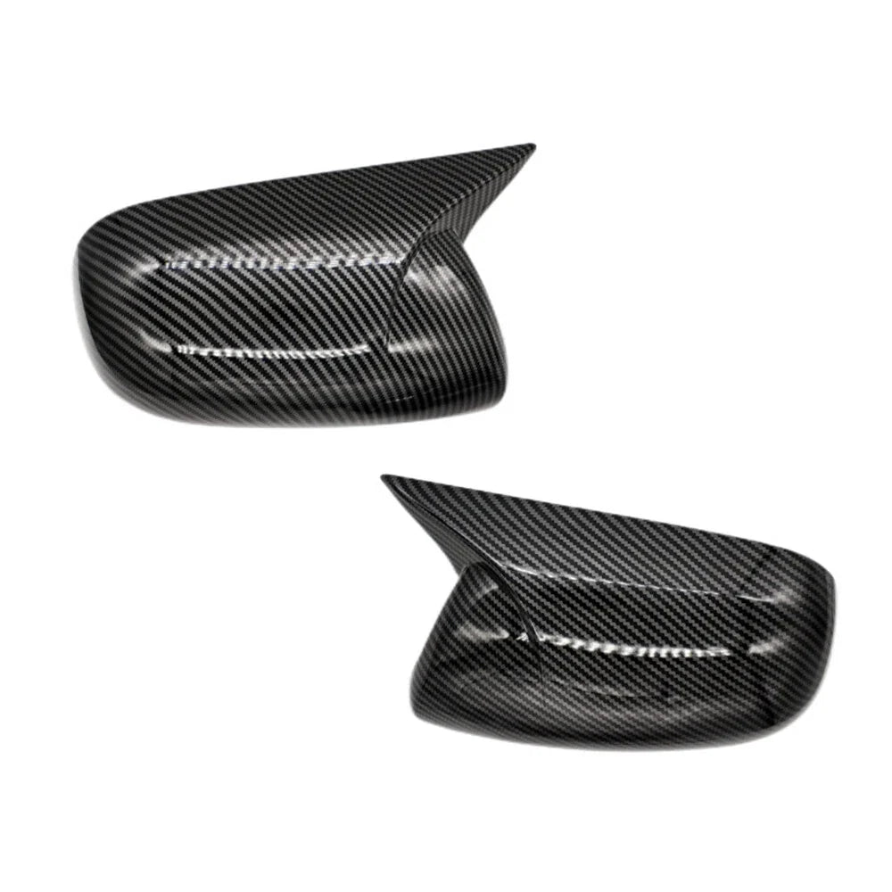 Carbon Fiber Look Rearview Mirror Cap Cover Trim Set for 2007-13 Toyota Corolla