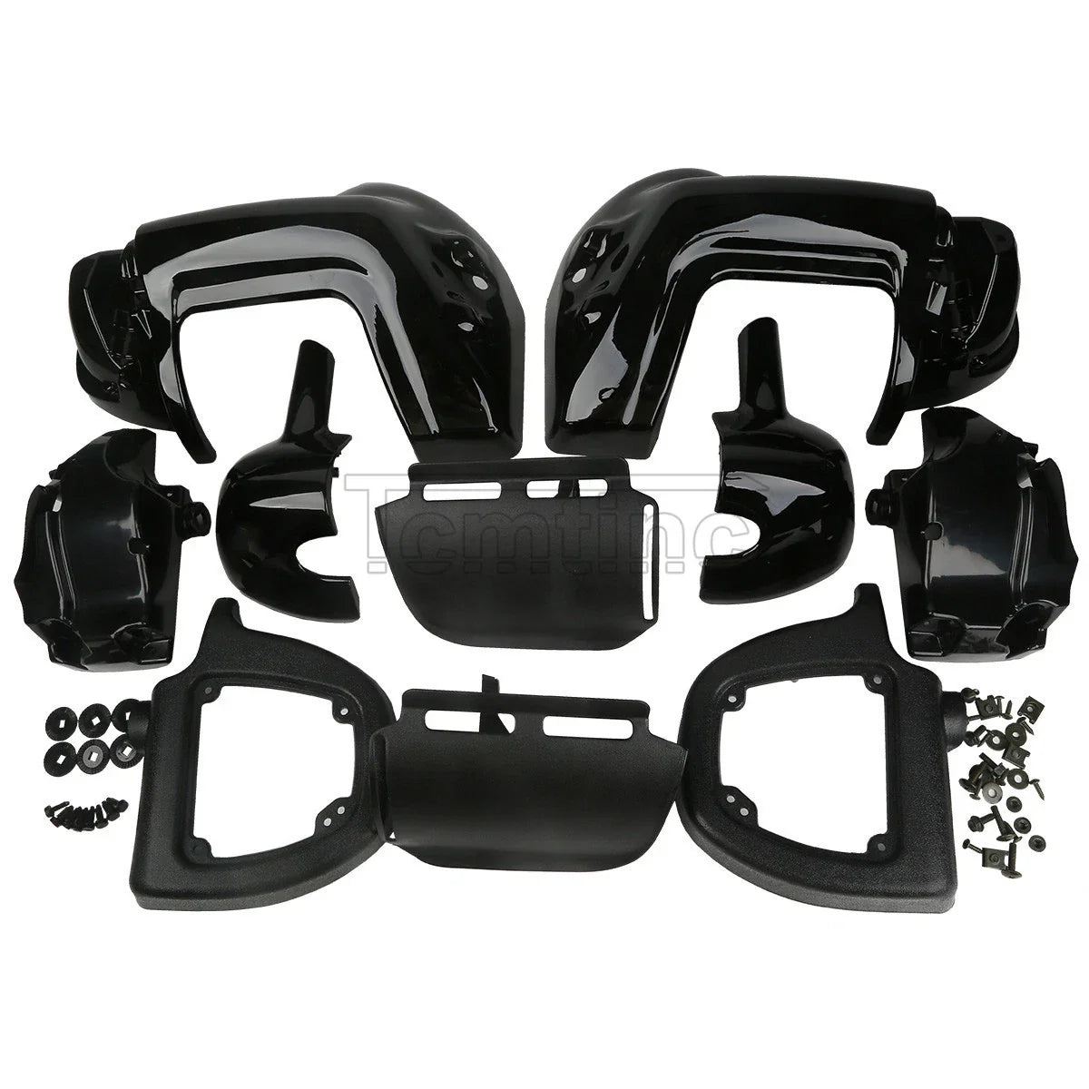 Lower Vented Leg Fairings Black for Harley Touring Street Glide (1983-2013)