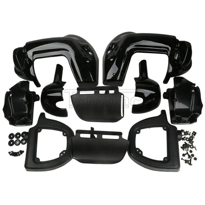 Lower Vented Leg Fairings Black for Harley Touring Street Glide (1983-2013)