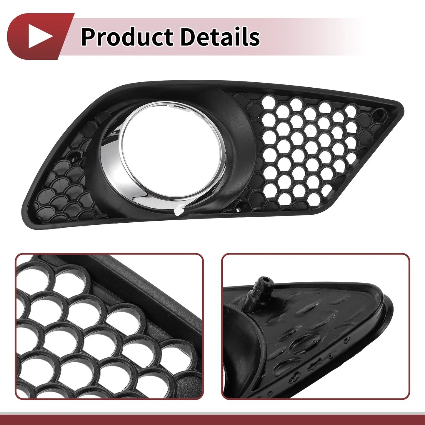 Front Right Fog Light Grill for Mercedes-Benz C300 (2008-2012)