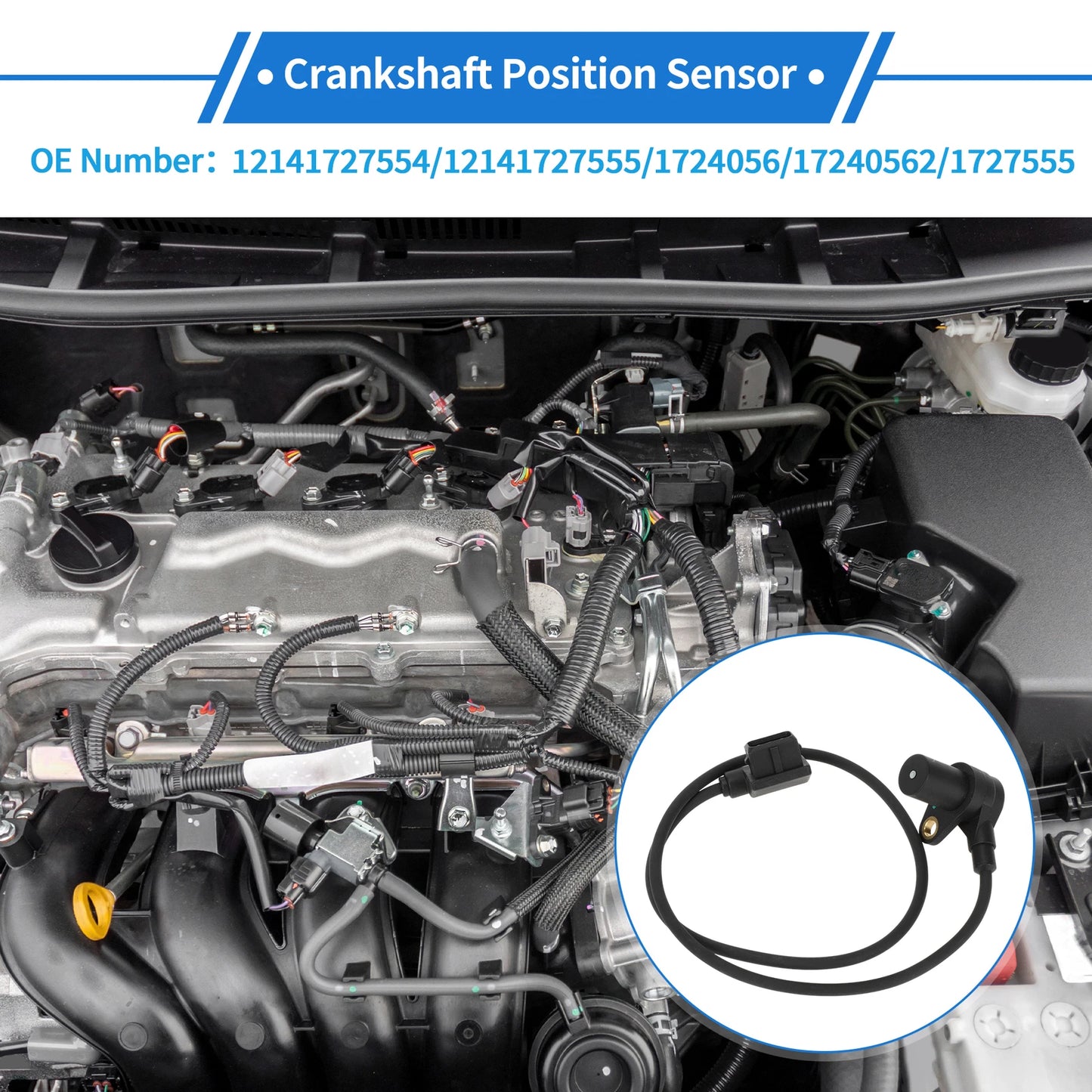Crankshaft Position Sensor for BMW E36 318i (1990–1993) No. 12141727554