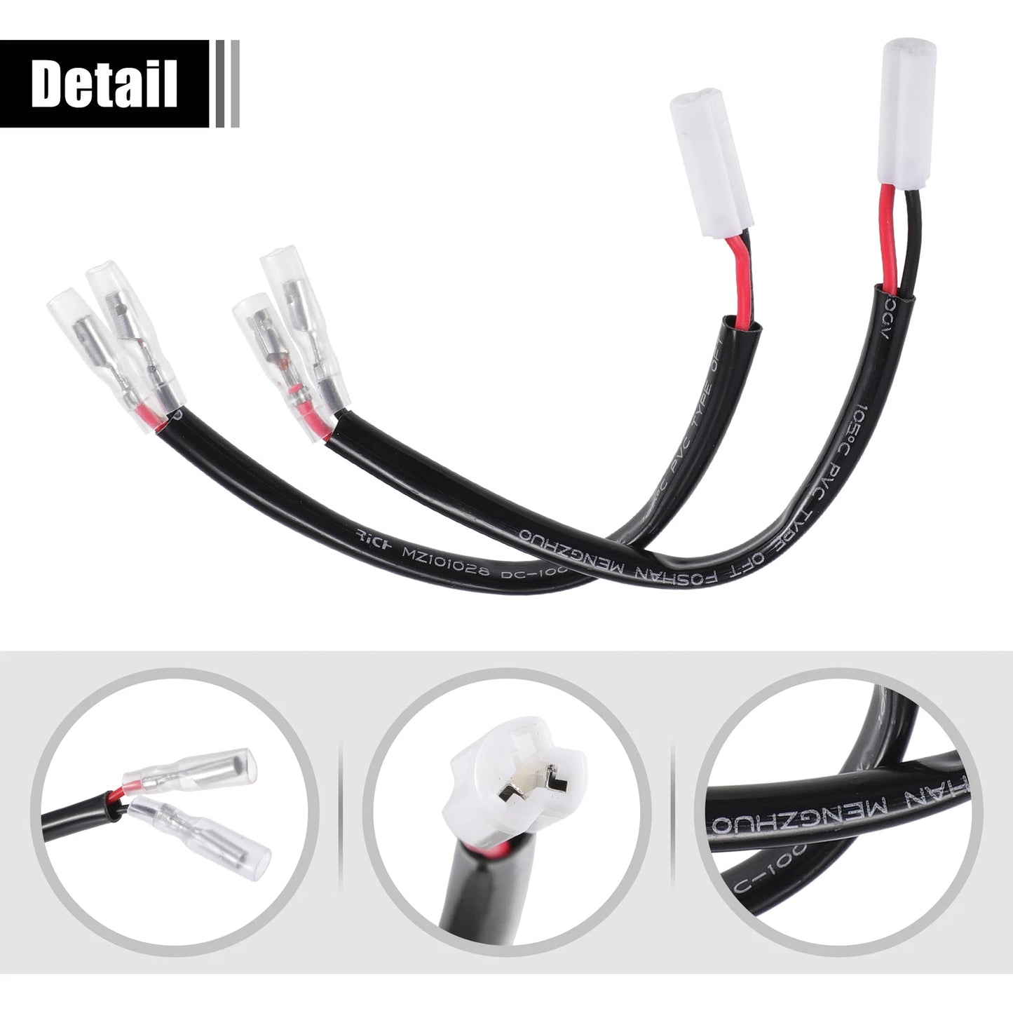 Set of 4 Turn Signal Cable Adapter Connectors for Yamaha R6 (2006–2023)