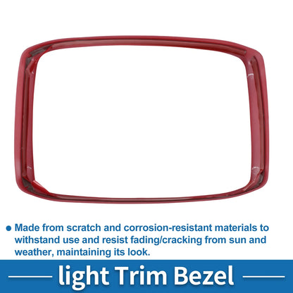 Rear Row Headlight Trim Bezel for Toyota Tundra (2014–2021) Red