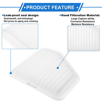 Car Engine Air Filter No. 17801-YZZ-06 for Toyota Camry 3.5L V6 (2007–2011)