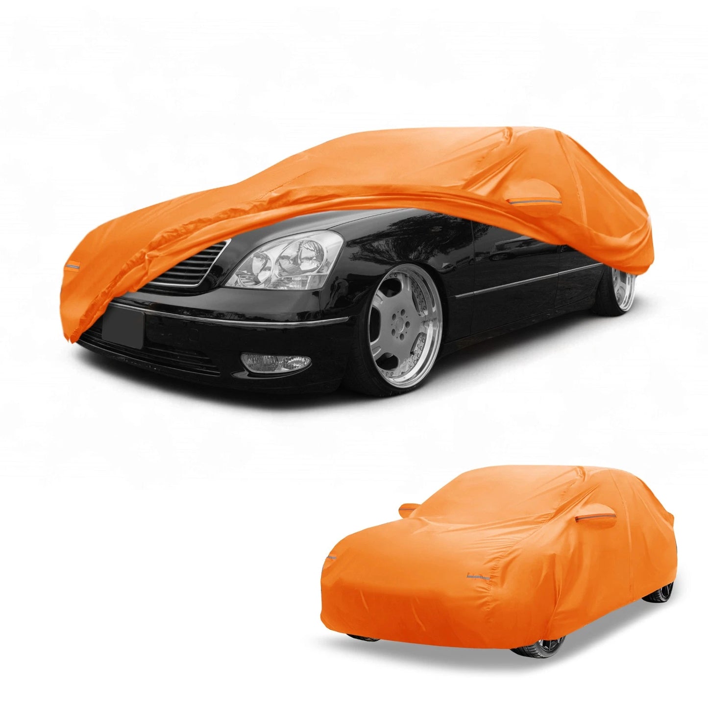 Waterproof Car Cover for Lexus LS (210D-PU, All Weather, Orange)