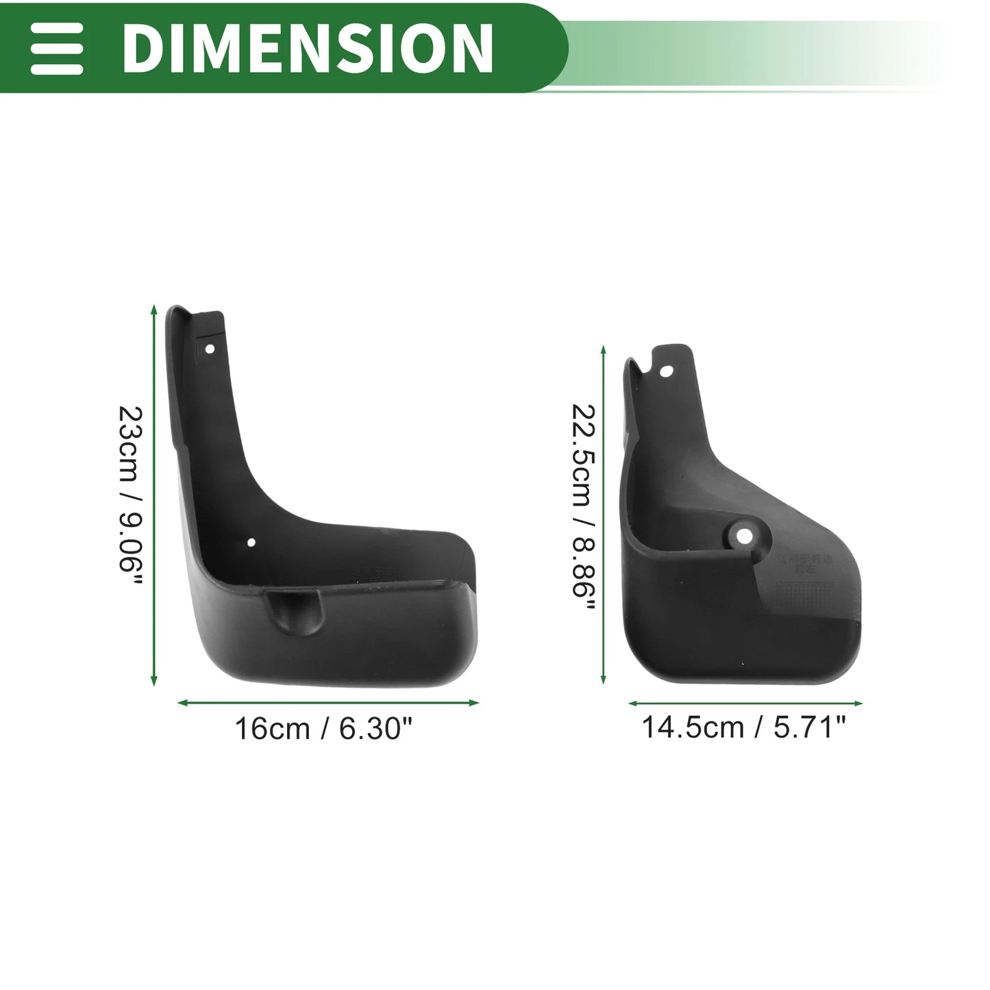 Set of 4 Mud Flaps Splash Guards for Nissan Sylphy (2006–2008)