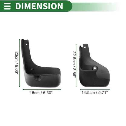 Set of 4 Mud Flaps Splash Guards for Nissan Sylphy (2006–2008)