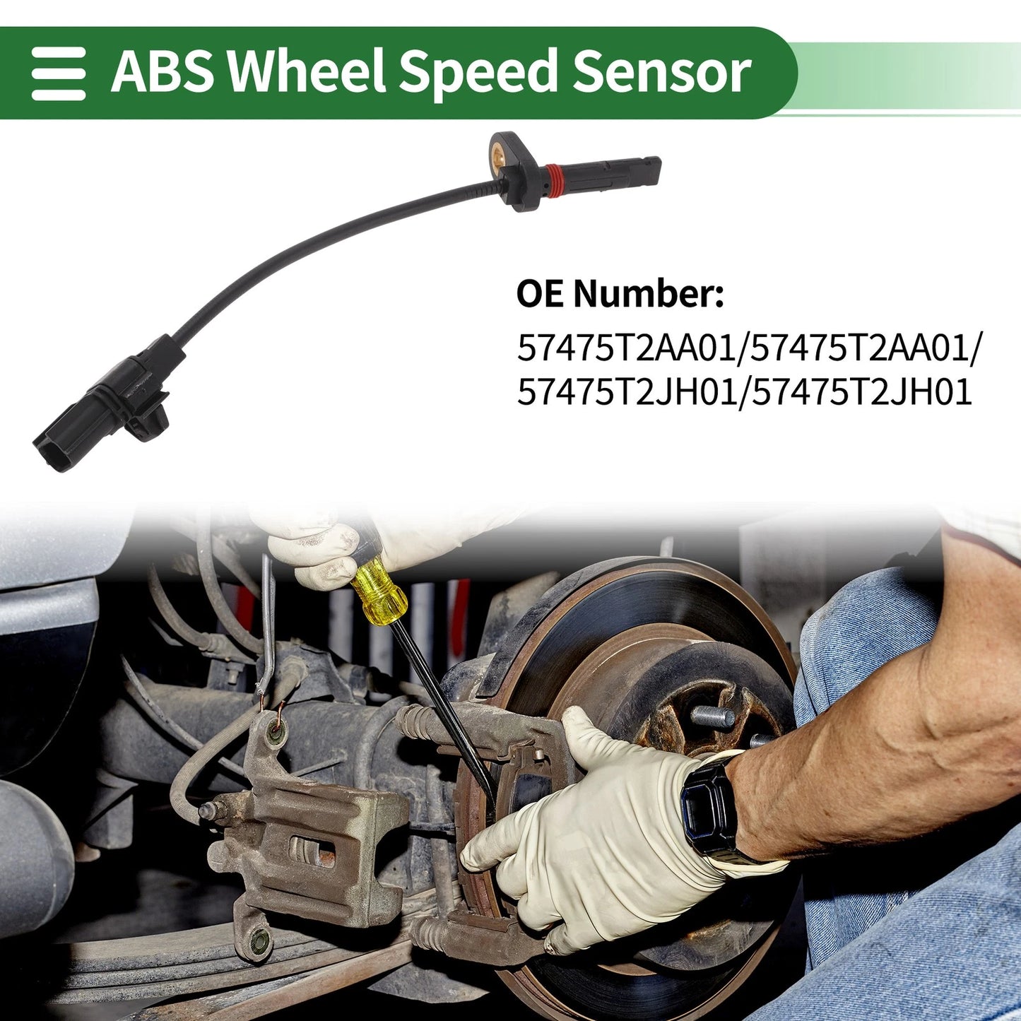 ABS Wheel Speed Sensor No. 57475T2AA01 for Honda Accord (2018–2023)