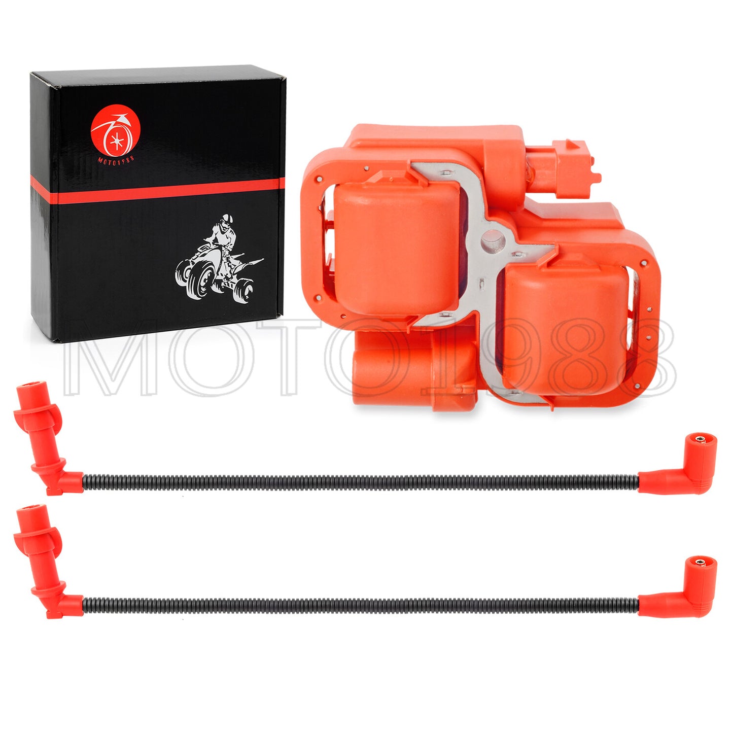 Ignition Coil and Spark Plug Set for Polaris Ranger 700 800 (2005–2010)