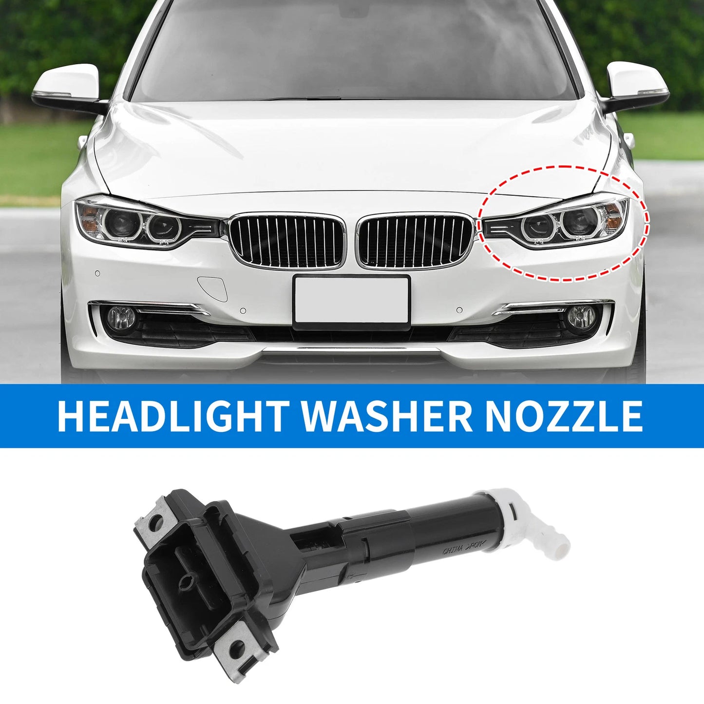 Front Driver Side Headlight Washer Nozzle for Honda CR-V (2012–2018) No. 76885T0AS01
