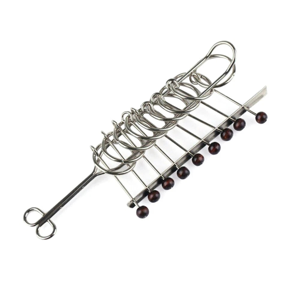 9 Linked Rings Puzzle for Traditional Chinese Metal Puzzle Toys
