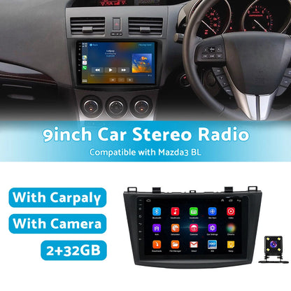 32GB Android Apple Carplay 9" Stereo Radio GPS for Mazda 3 (2009-2013)