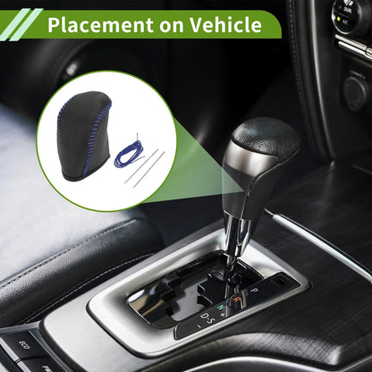 Gear Shift Knob Cover for Dodge Journey 2011-2020 - Pebbled Black Blue