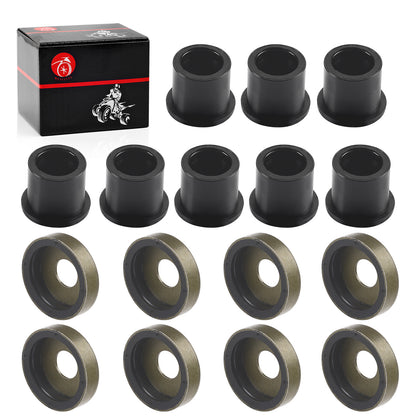 Set of 8 Front A Arm Bushing & Cap Kit for Polaris Outlaw 50 90 110 (2007–2021)