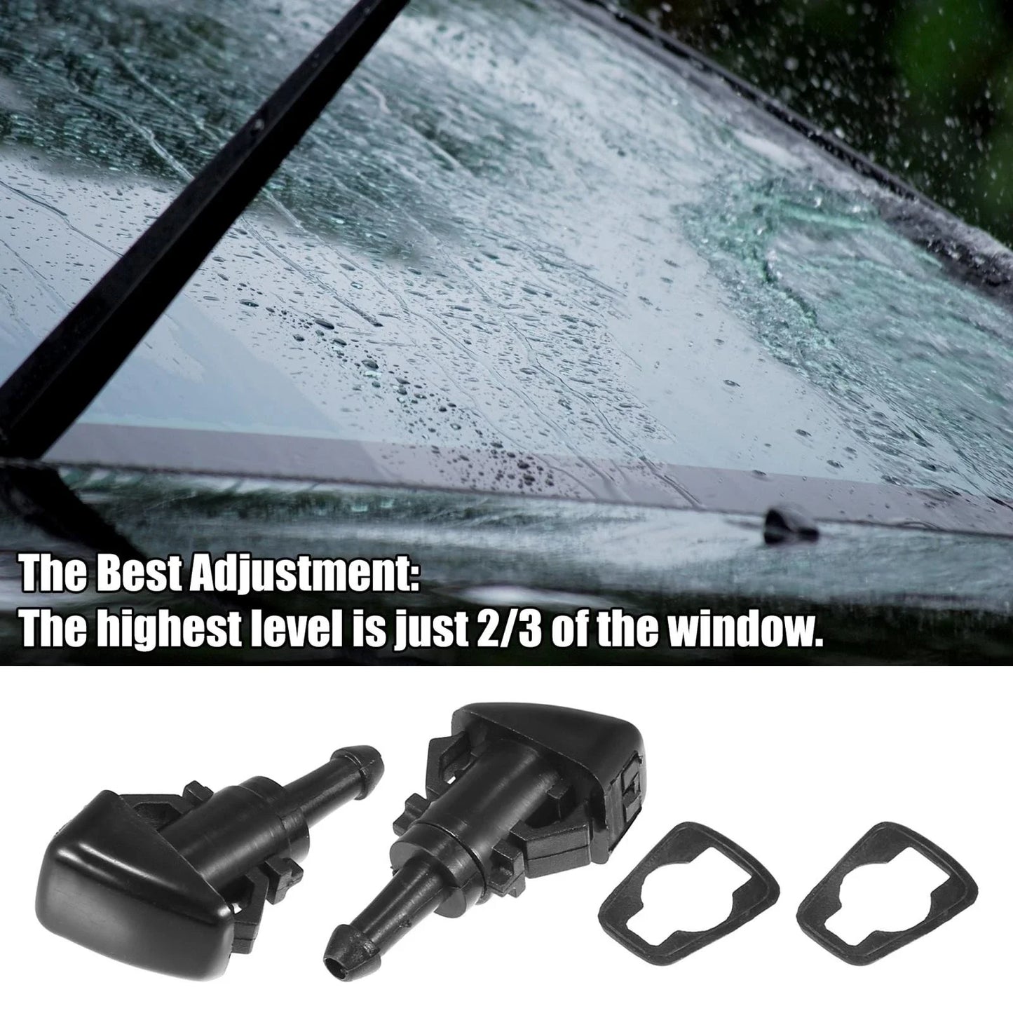 5 x Front Windshield Washer Nozzles for Dodge Ram (2009-2010)