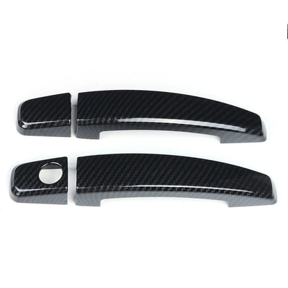 Carbon Fiber Style Door Handle Cover Trim for Chevrolet Camaro (2010–2015)