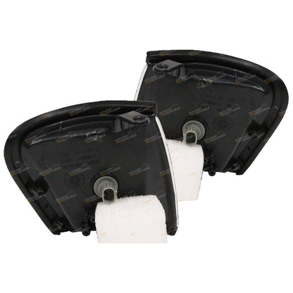 Set of 2 Black Trim Clear Corner Park Lights for Holden Rodeo (1997–2001)