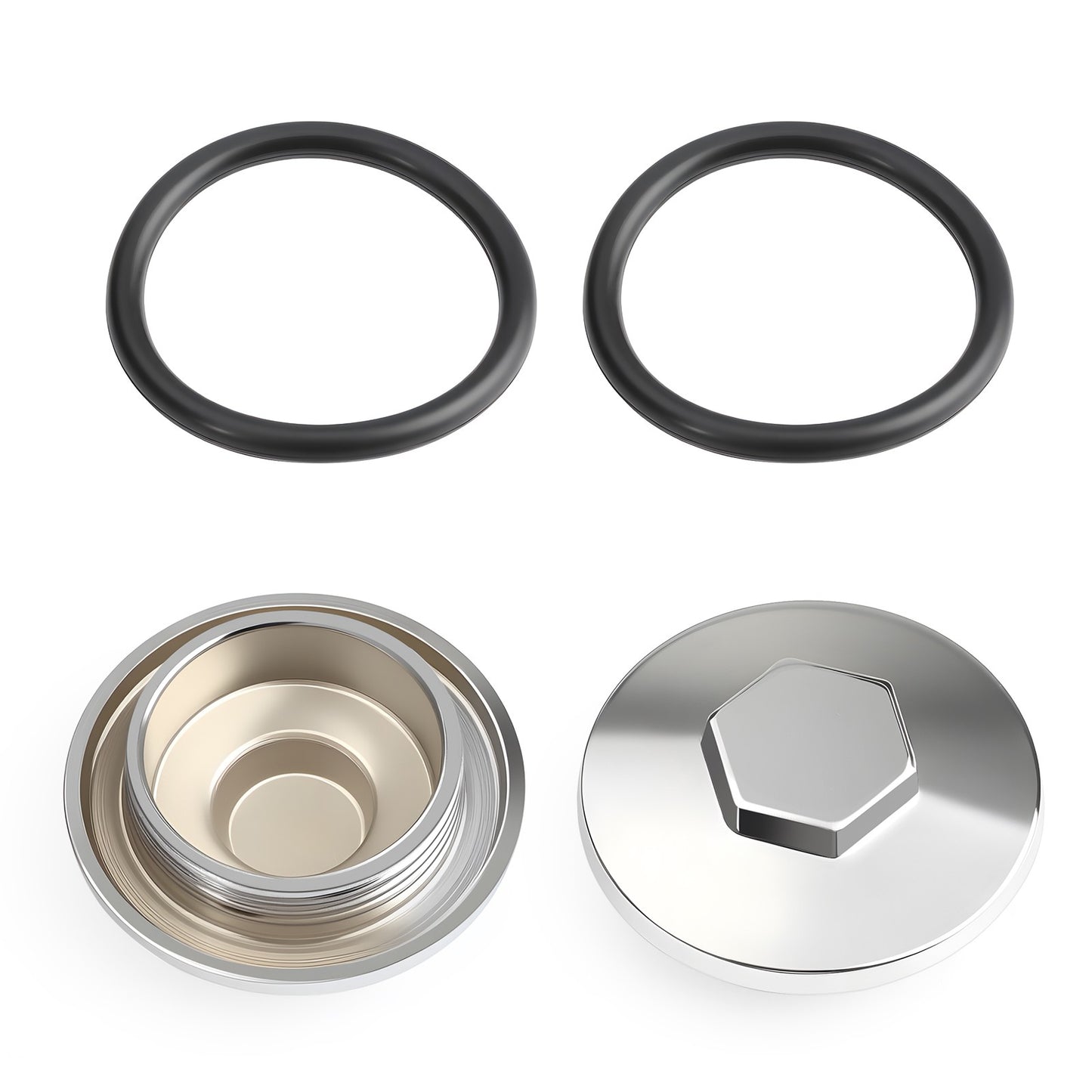 2X Engine Valve Tappet Cover Cap for Honda ATC70 C70 CB1000C CB1100F (1970–1985)