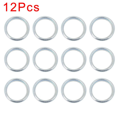 1 M16 Silver Tone Oil Drain Plug Gaskets for Subaru