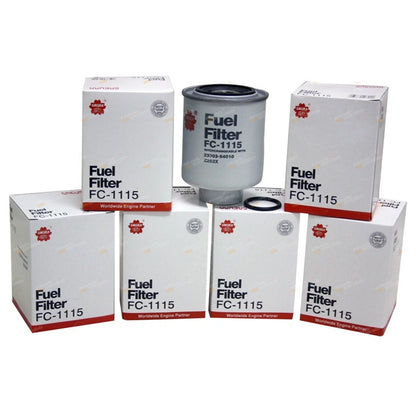 6 x Fuel Filters Interchangeable with Ryco