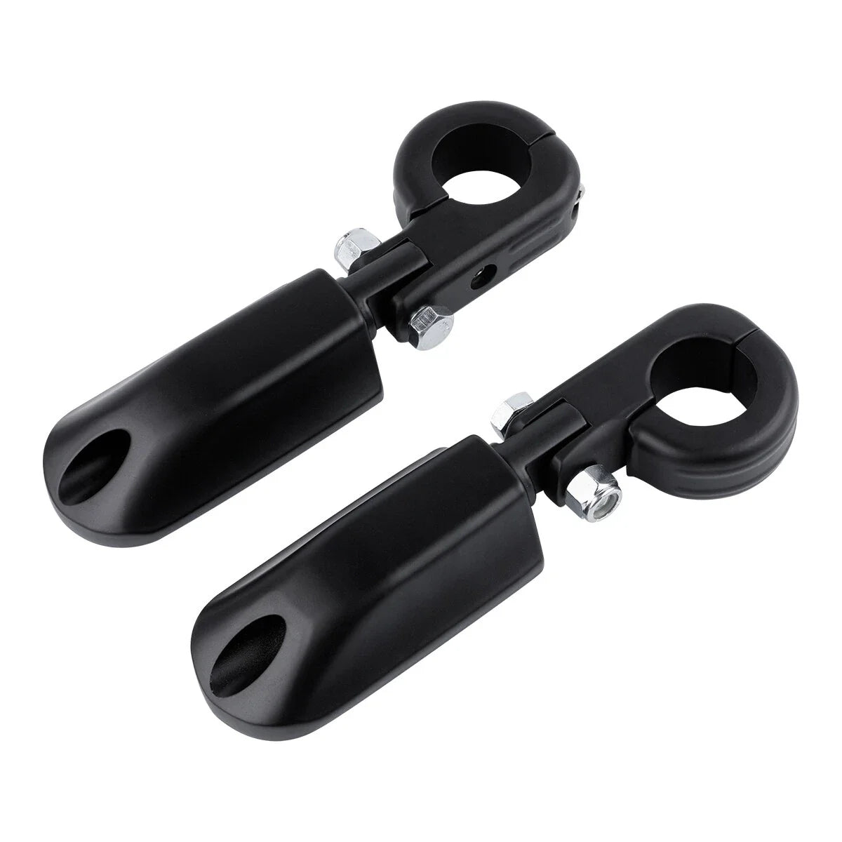 Matte Black 1.25" Highway Bar Footpegs for Harley Sportster XL 883 1200 (2004-2023)