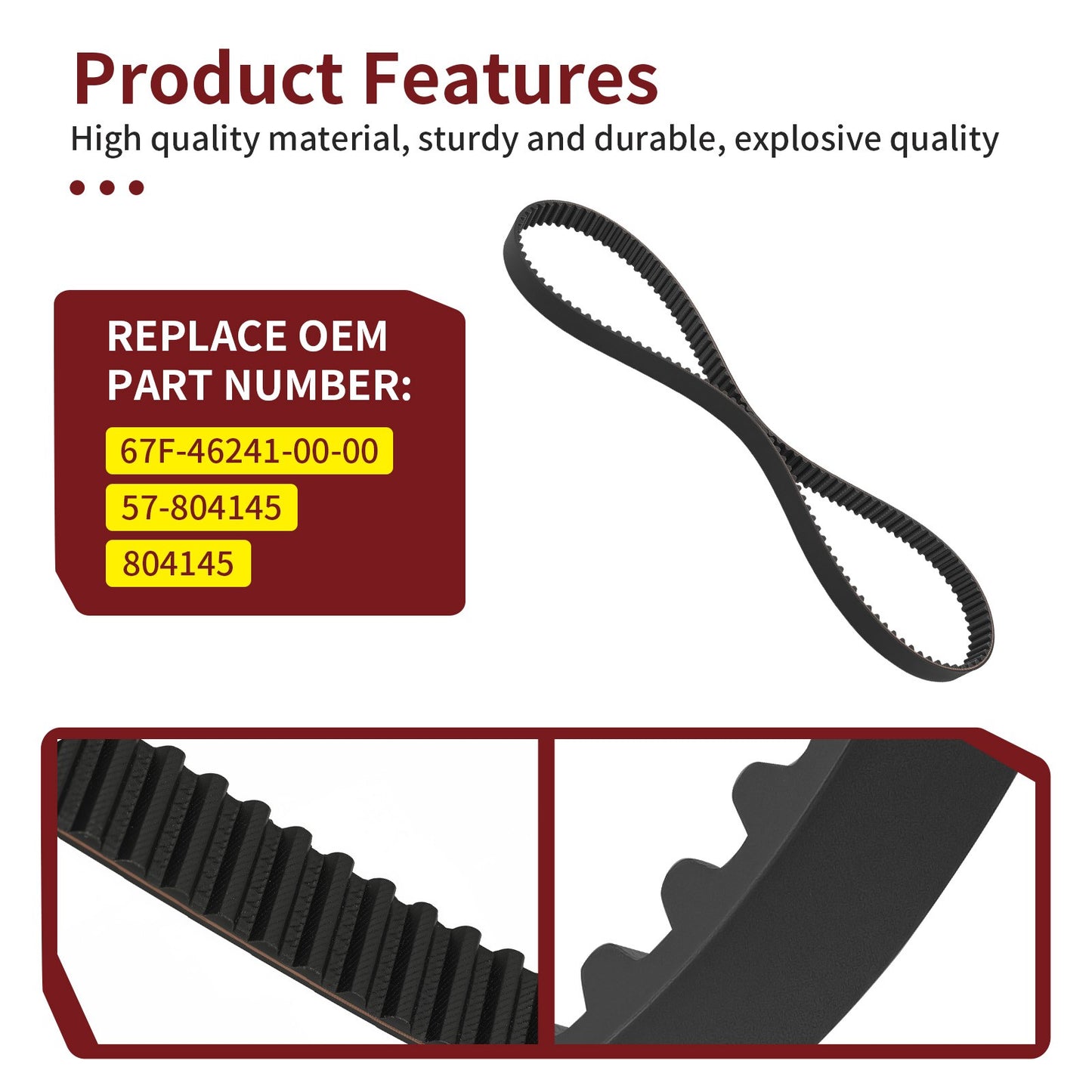 Engine Timing Belt for Mercury Outboard 75-115HP (4-Stroke)
