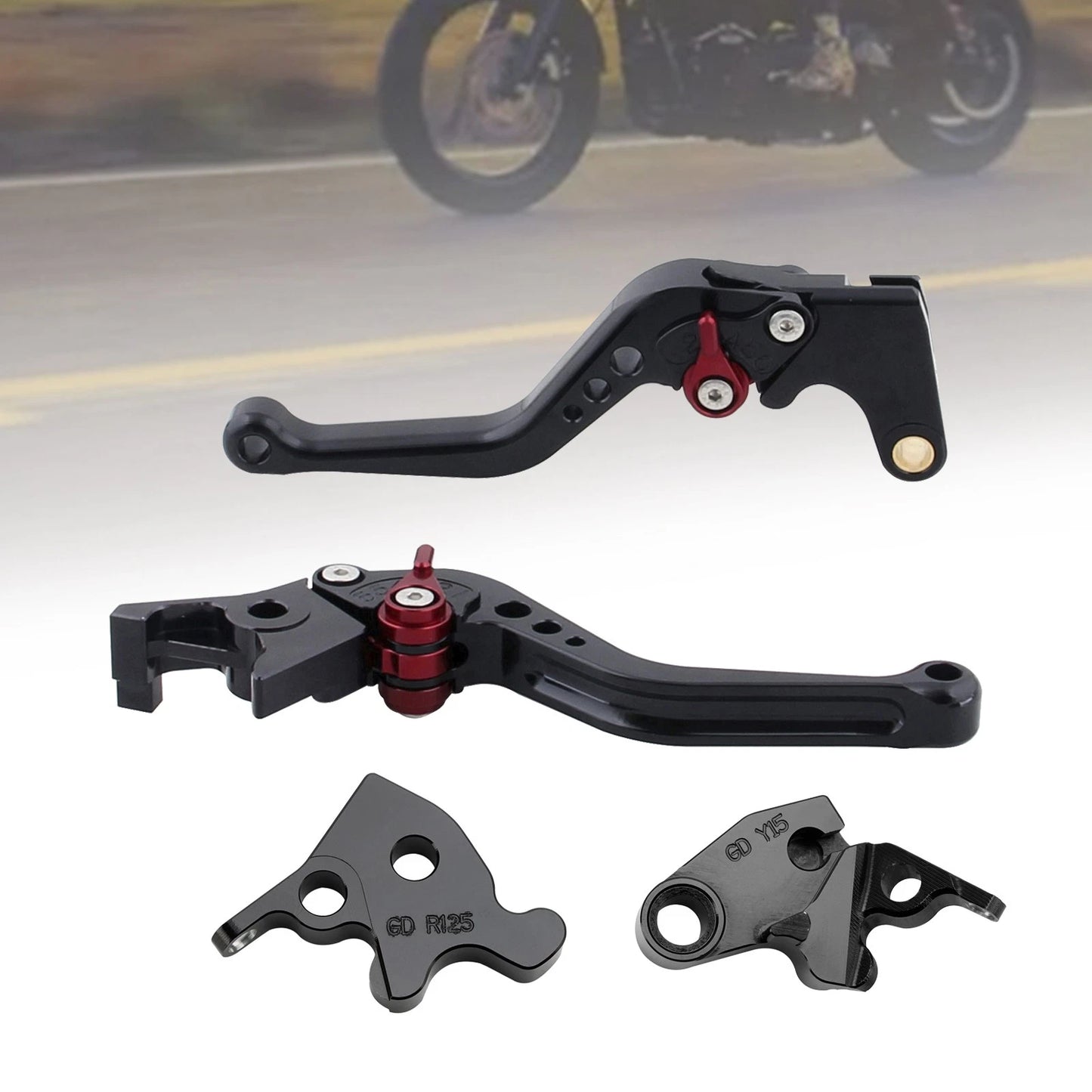 Long Brake Levers Clutch for Triumph Bonneville T120/T100 (2016–2019) Trident 2022 Red