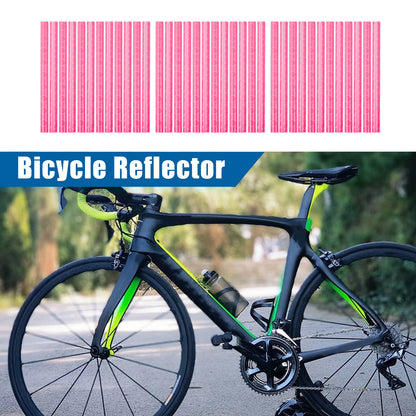 36 Pcs Reflective Bicycle Reflectors for Bike (ABS, Pink)