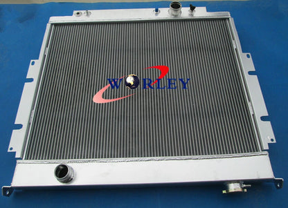 Set of 4 Row Aluminum Radiator for Ford F250 F350 V8 Diesel (1983–1994)