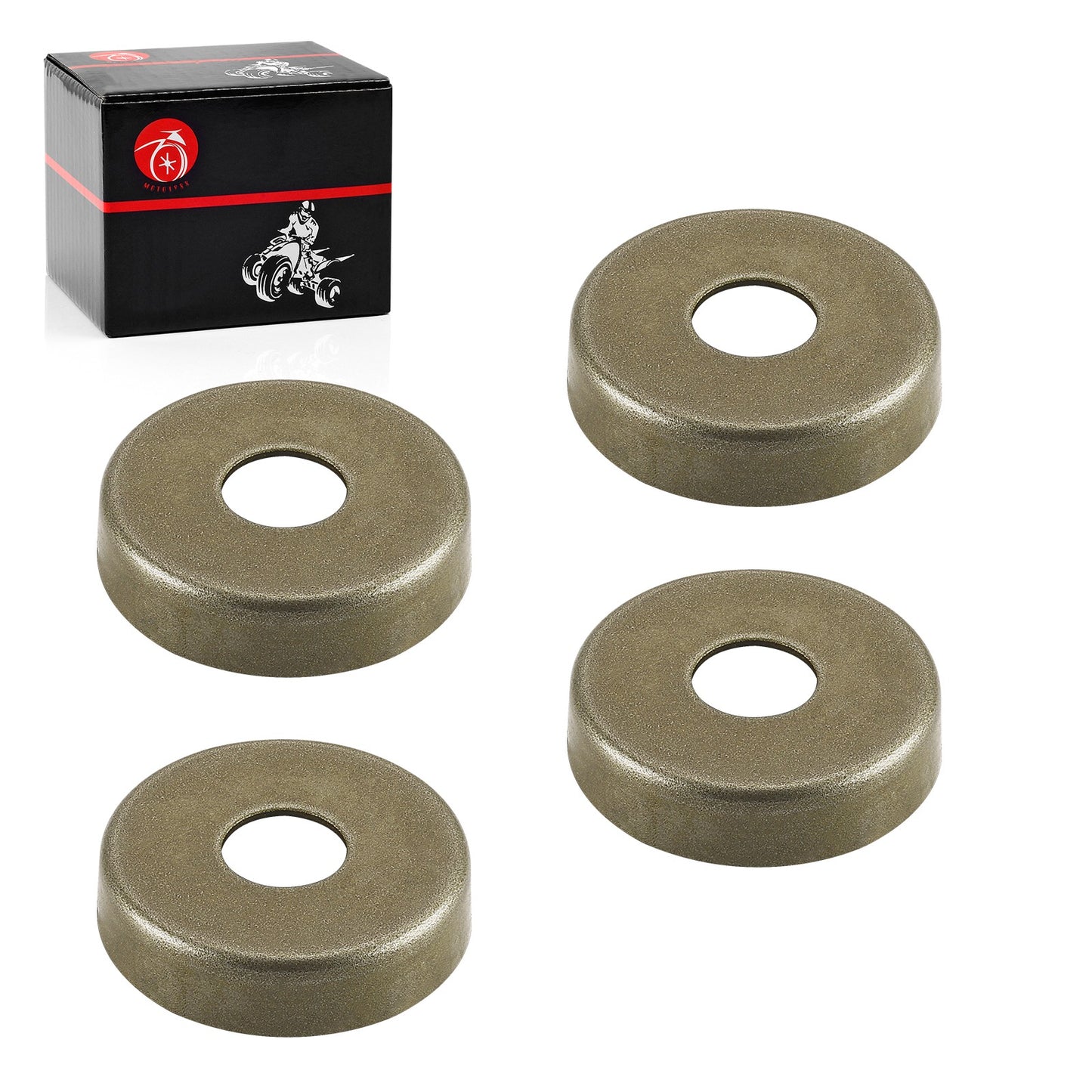 Set of 4 Front Arm Bushing Caps for Polaris RZR 170 (2009–2021)