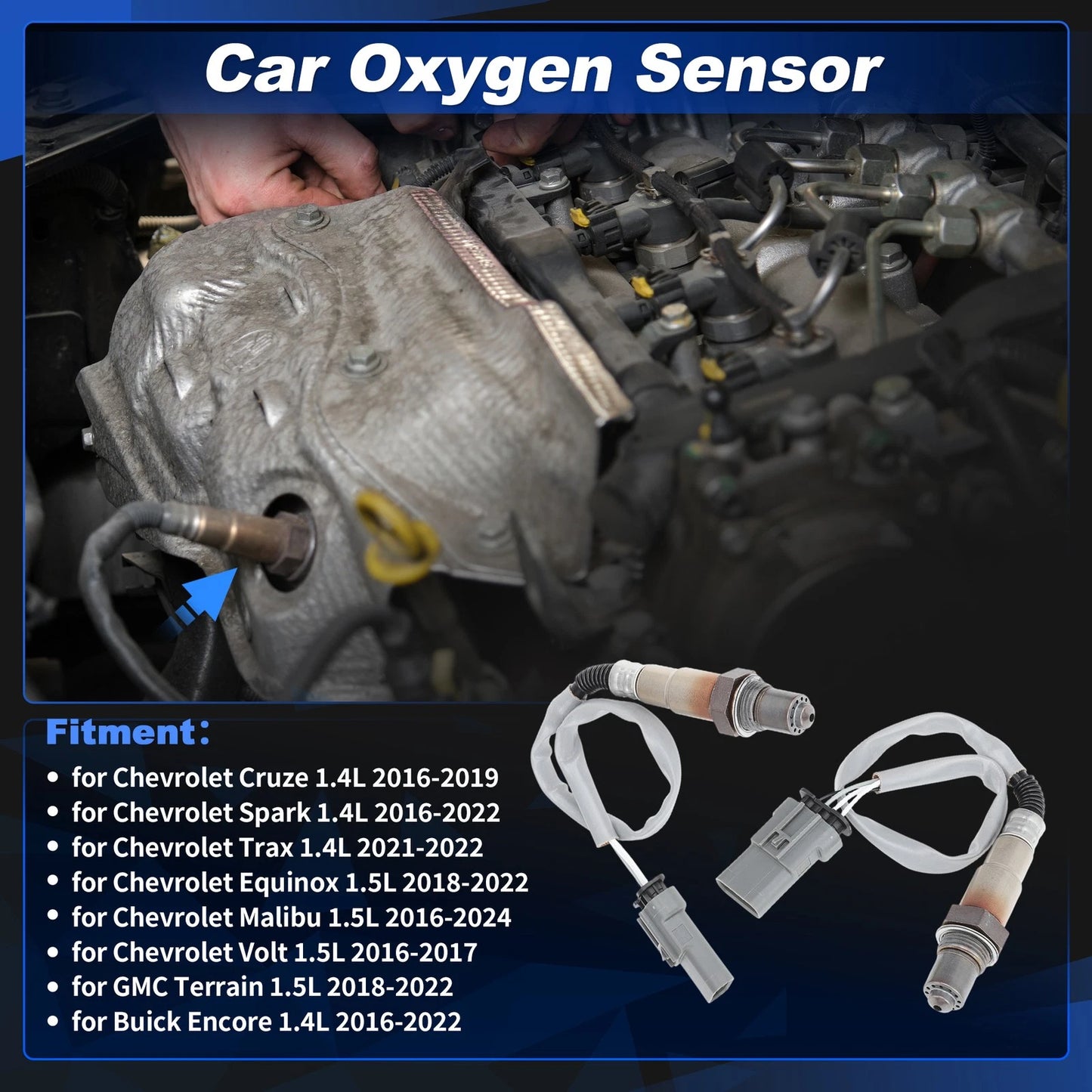 2X Upstream Downstream Oxygen Sensor for Chevrolet Cruze 1.4L (2016–2019)