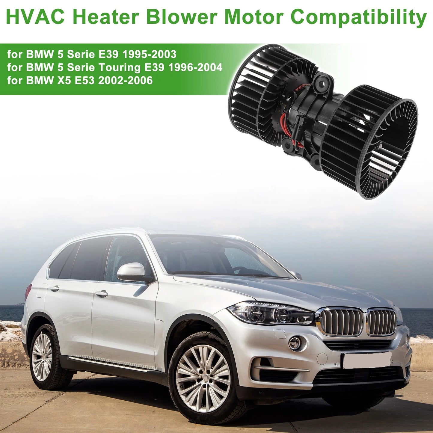 Hvac Blower Motor Assembly for BMW 5 Series E39 (1995–2003) 64118385558