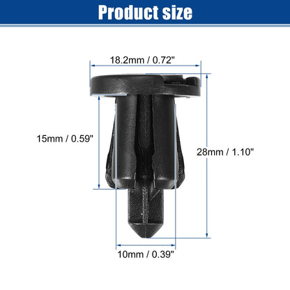 10 Pcs Bumper Cover Push Type Retainer Clips for Nissan 240SX (1989–1998) No. 0155309241