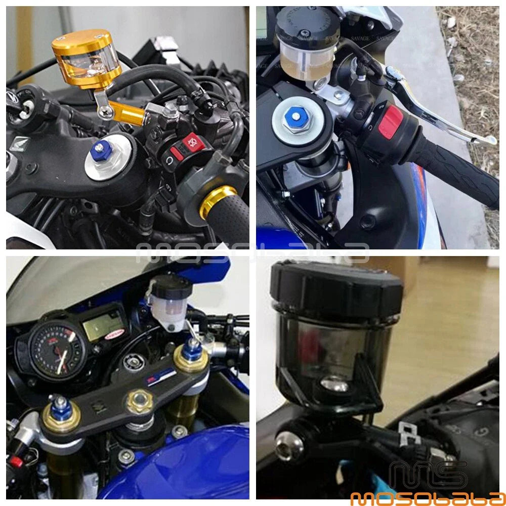 Plastic Front Brake Fluid Reservoir Tank for Suzuki GSXR 750 1000 SV650 (2001-2023)
