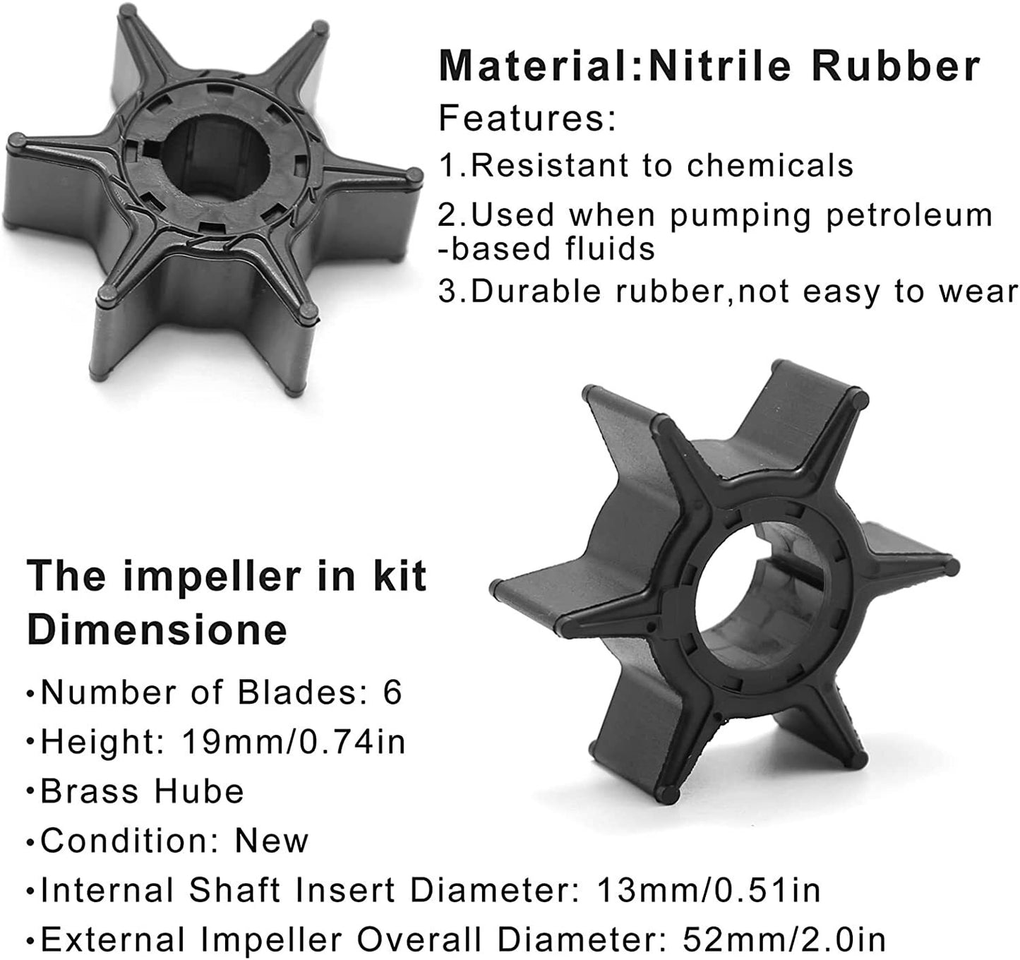 Water Pump Repair Kit for Yamaha 20/25 HP (Two Cylinder)