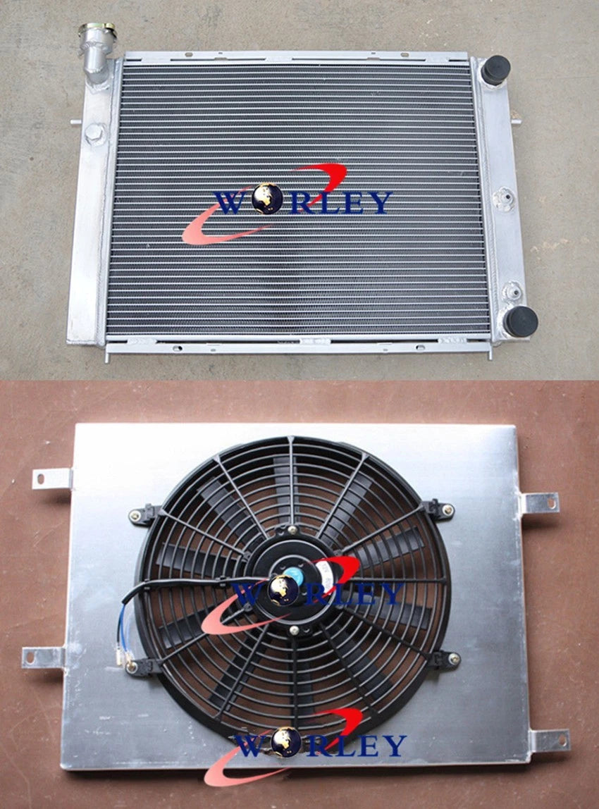 2-Row Aluminum Radiator with Shroud and Fan for Holden Commodore VL (1986–1988)