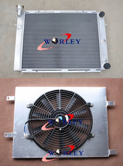 2-Row Aluminum Radiator with Shroud and Fan for Holden Commodore VL (1986–1988)
