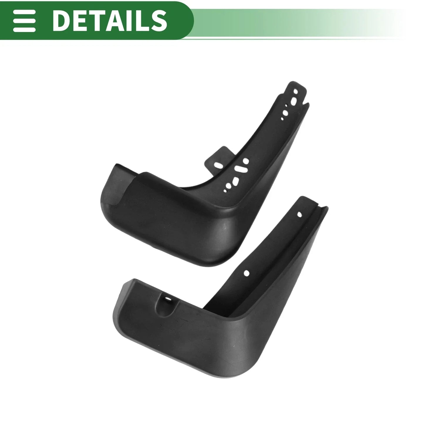 Mud Flaps Splash Guards for Chevrolet Aveo Saloon (2014-2016) with Mounts