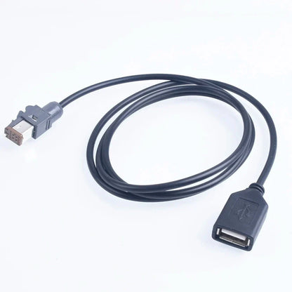 AUX Audio Input Media Data Wire Plug to USB Adapter for PR43 MR52