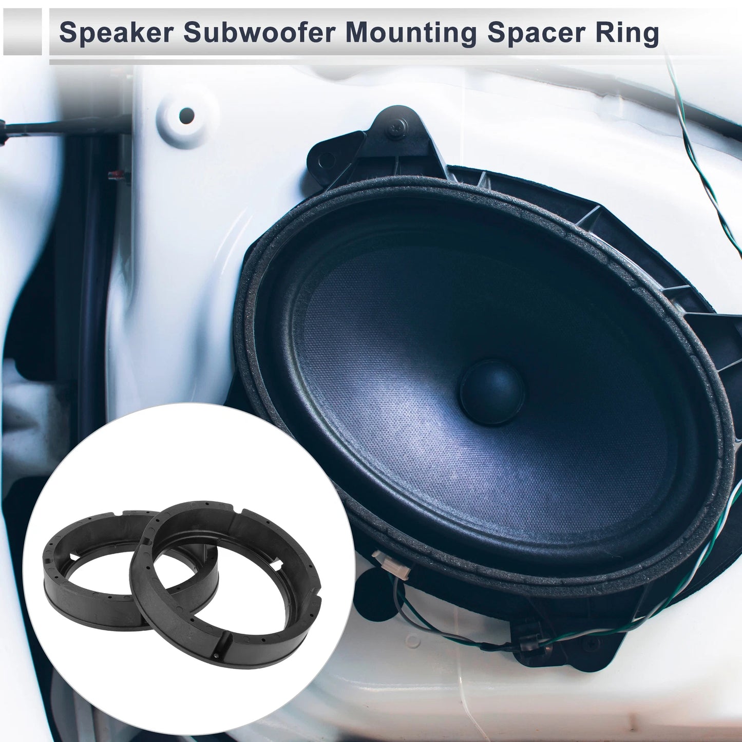 2X Speaker Spacer Ring Adapter for VW CC (6.5")