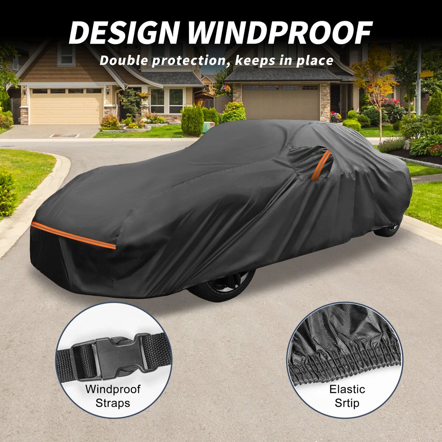 Waterproof Car Cover for Porsche 911 (2013–2023) with Zipper